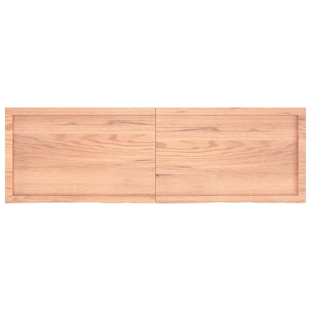 Étagère murale marron clair bois chêne massif traité - XIOS