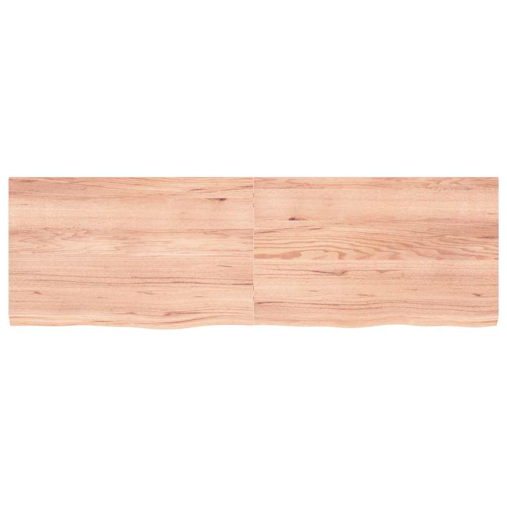 Étagère murale marron clair bois chêne massif traité - XIOS