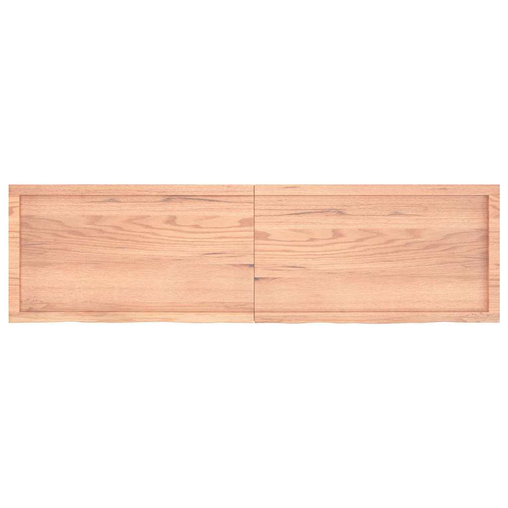 Étagère murale marron clair bois chêne massif traité - XIOS