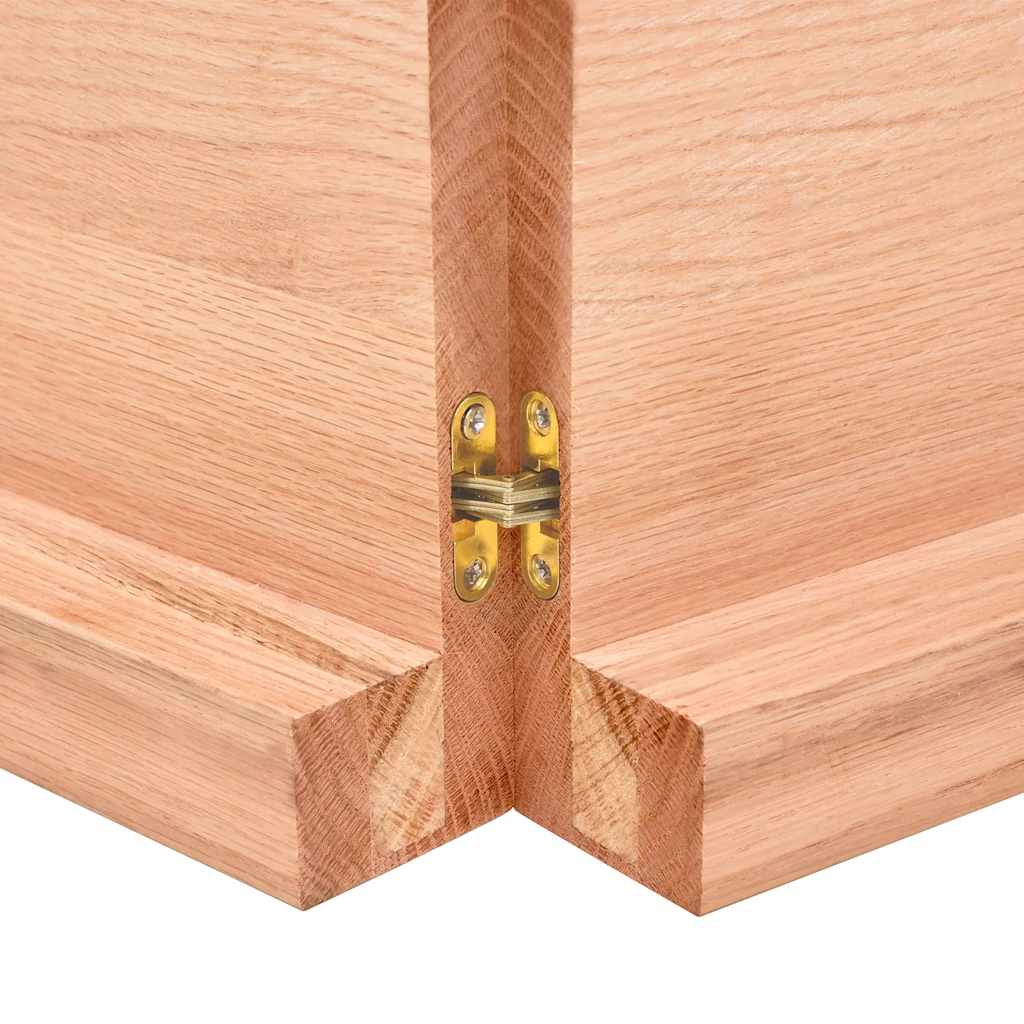 Étagère murale marron clair bois chêne massif traité - XIOS