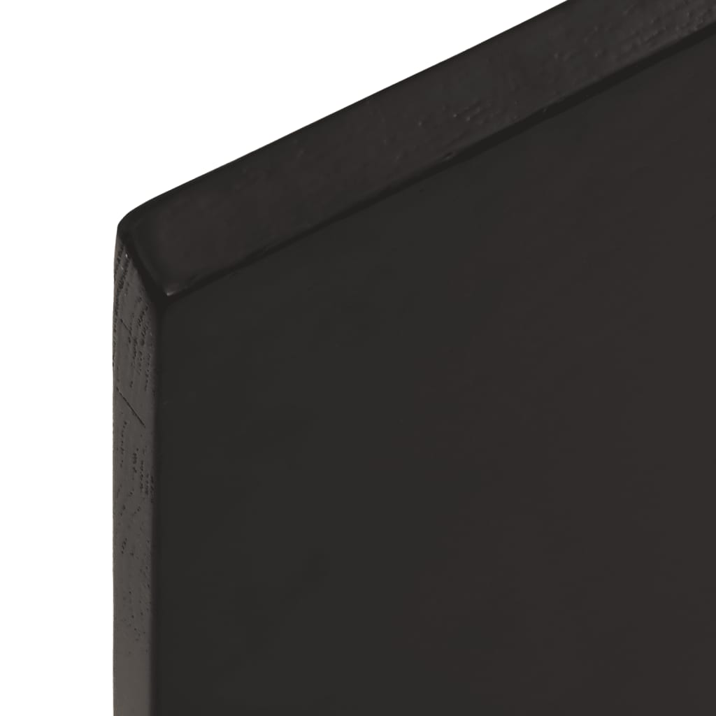 Étagère murale marron foncé 40x40x2 cm bois chêne massif traité - XIOS