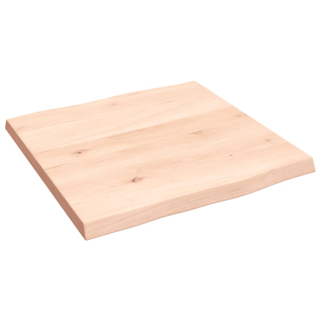Dessus de table bois chêne massif non traité bordure assortie - XIOS