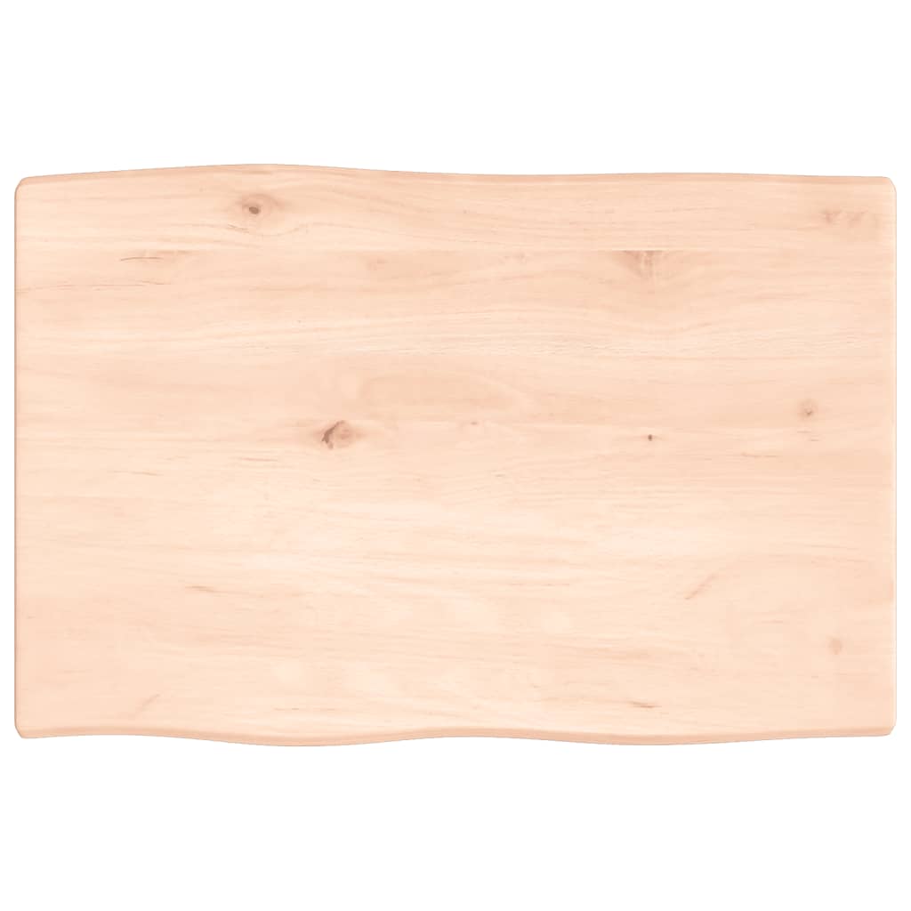 Dessus de table bois chêne massif non traité bordure assortie - XIOS