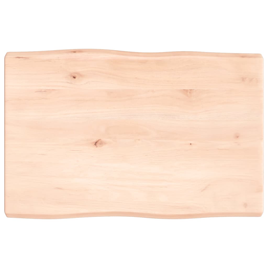 Dessus de table bois massif non traité bordure assortie - XIOS