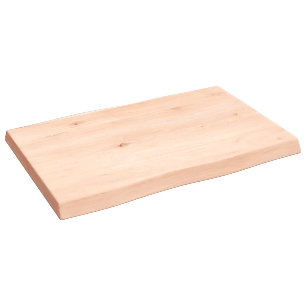 Dessus de table bois massif non traité bordure assortie - XIOS