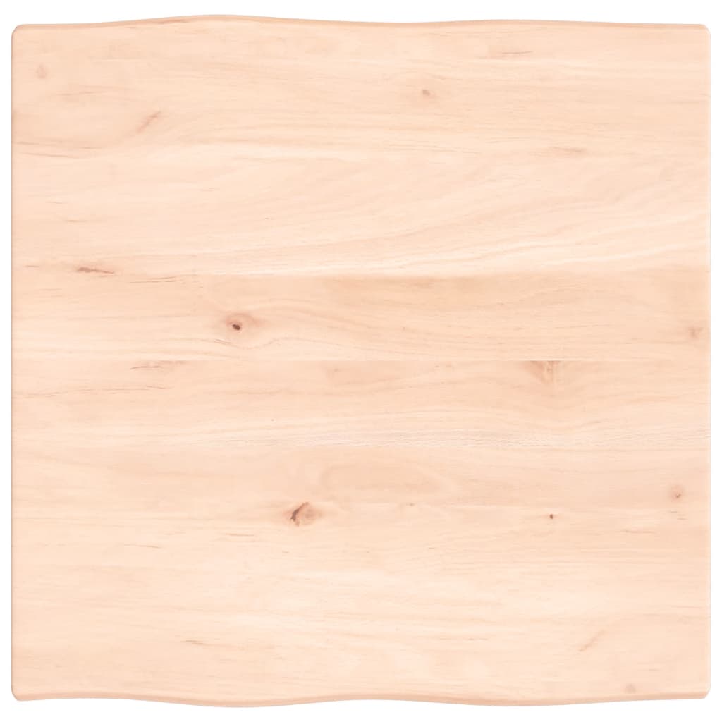Dessus de table bois chêne massif non traité bordure assortie - XIOS