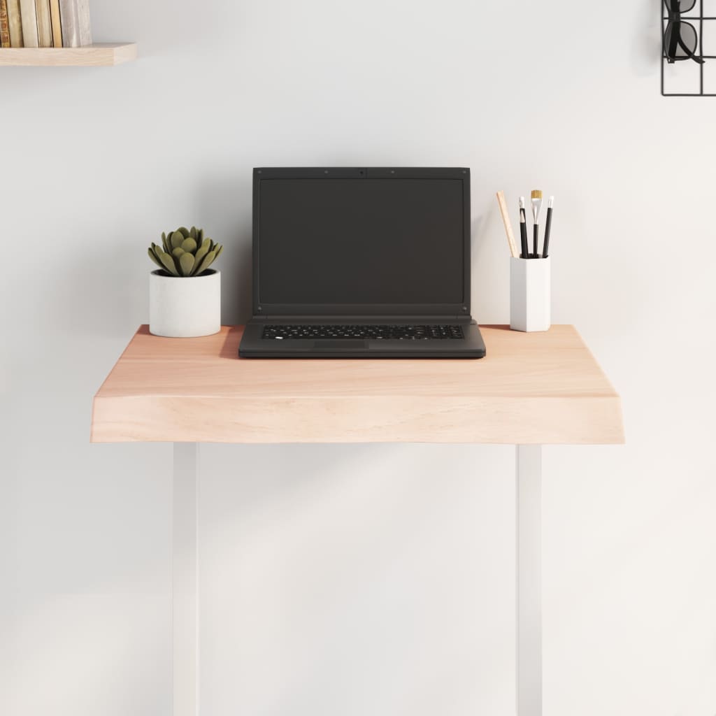 Dessus de table bois massif non traité bordure assortie - XIOS