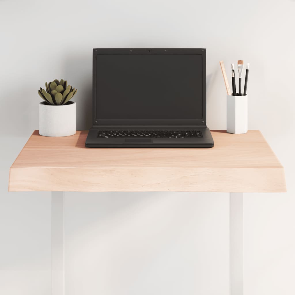 Dessus de table bois massif non traité bordure assortie - XIOS