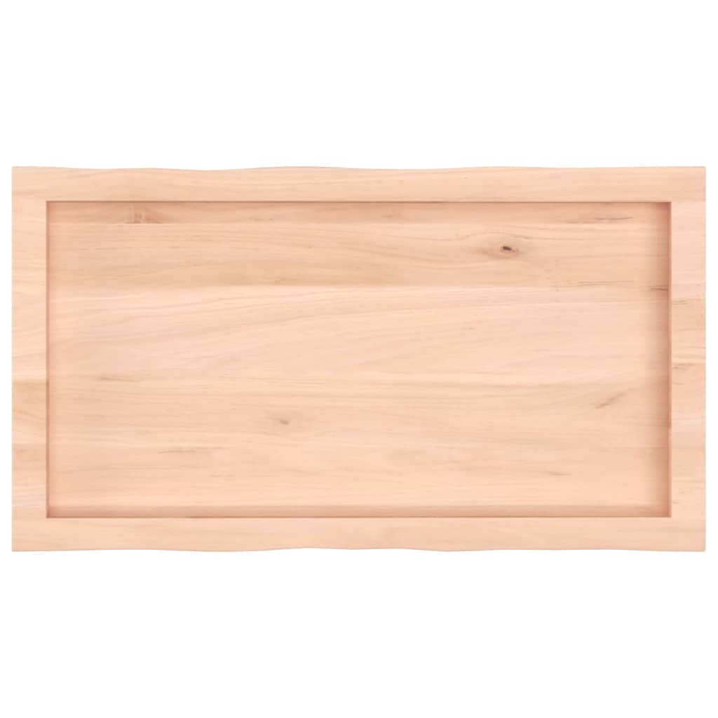 Dessus de table bois massif non traité bordure assortie - XIOS