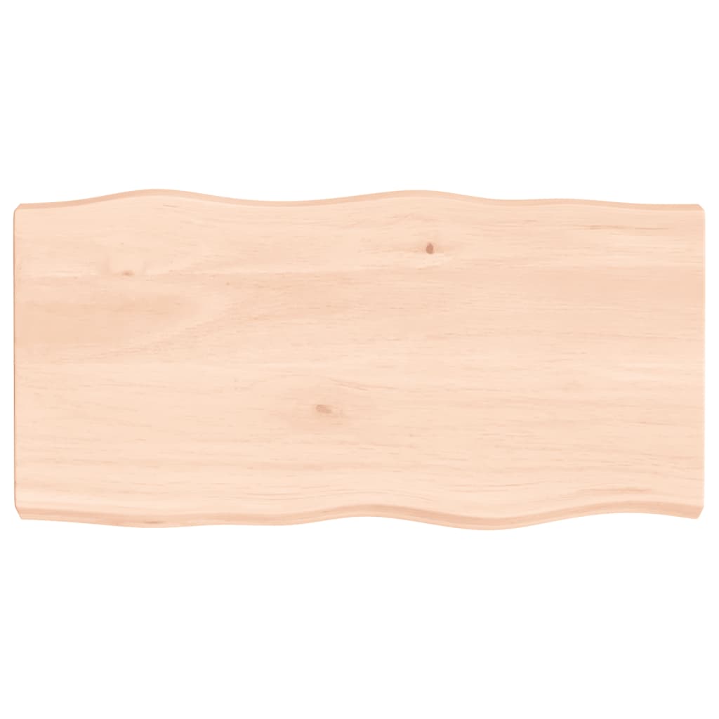 Dessus de table bois massif non traité bordure assortie - XIOS