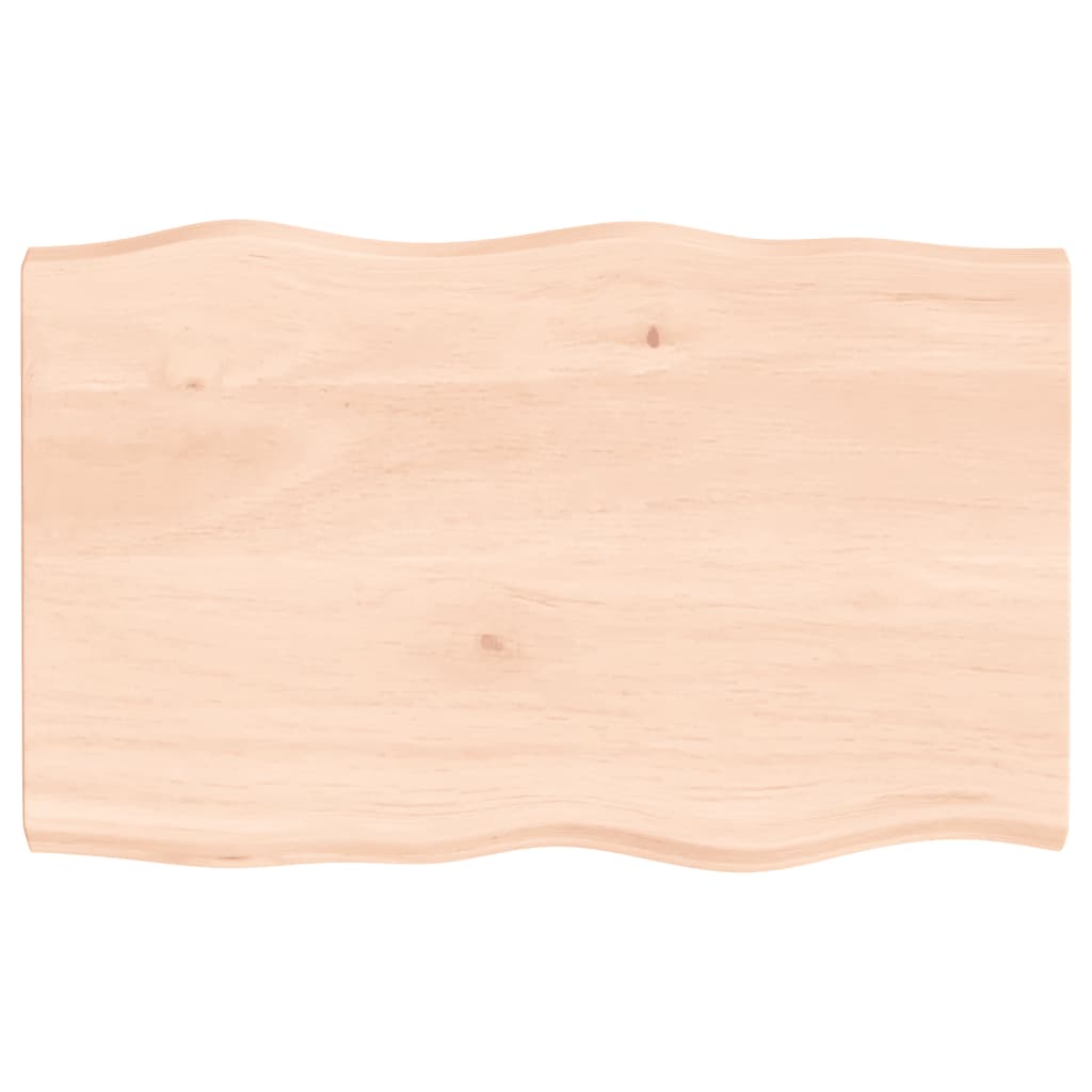 Dessus de table bois massif non traité bordure assortie - XIOS