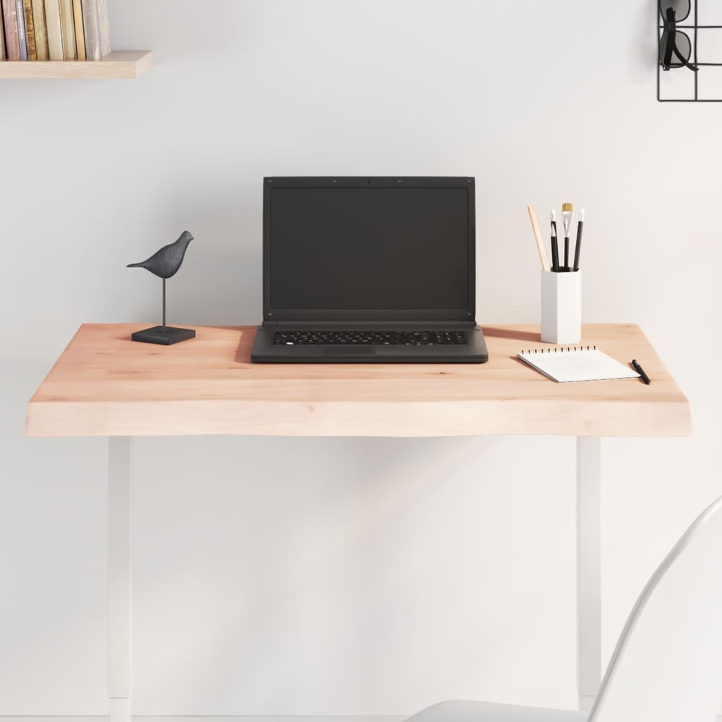 Dessus de table bois massif non traité bordure assortie - XIOS