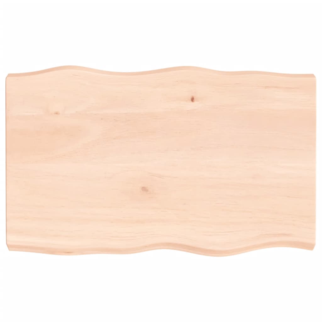 Dessus de table bois massif non traité bordure assortie - XIOS