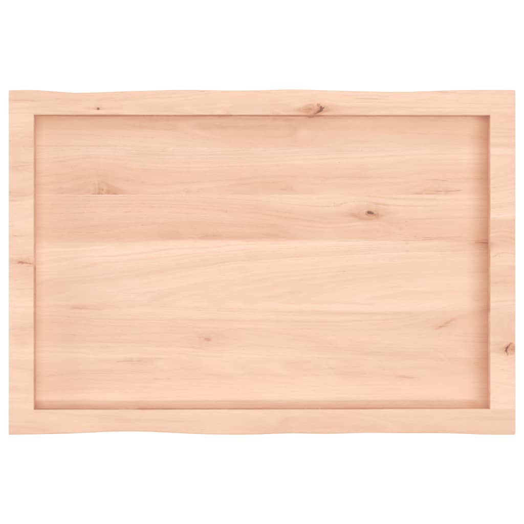 Dessus de table bois massif non traité bordure assortie - XIOS