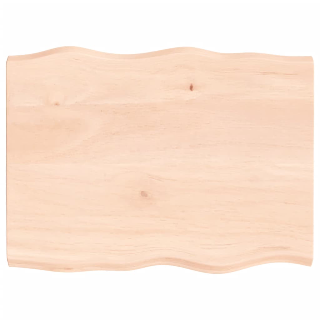 Dessus de table bois massif non traité bordure assortie - XIOS