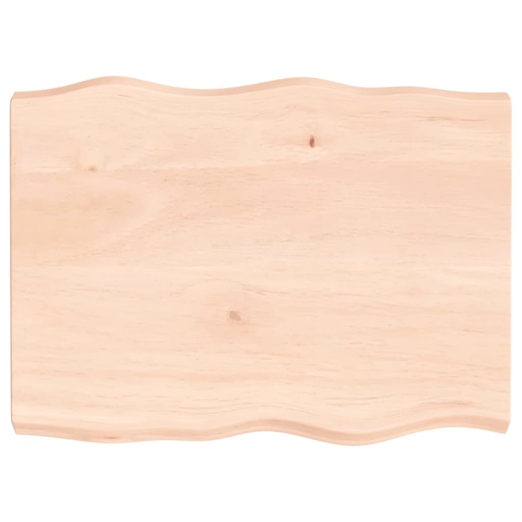 Dessus de table bois massif non traité bordure assortie - XIOS