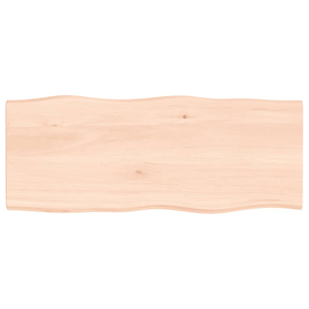Dessus de table bois chêne massif non traité bordure assortie - XIOS