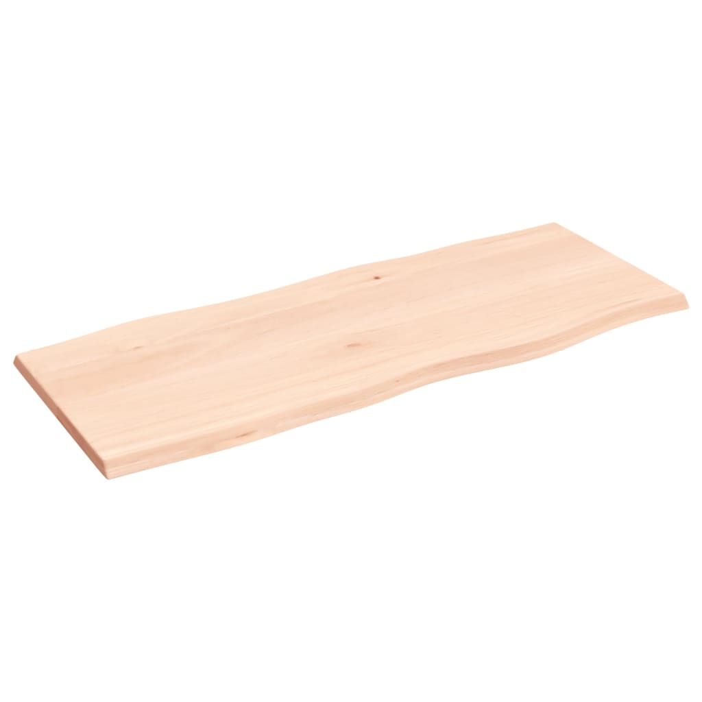 Dessus de table bois chêne massif non traité bordure assortie - XIOS
