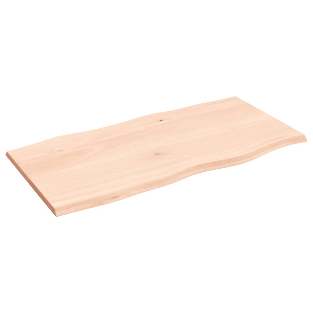 Dessus de table bois chêne massif non traité bordure assortie - XIOS