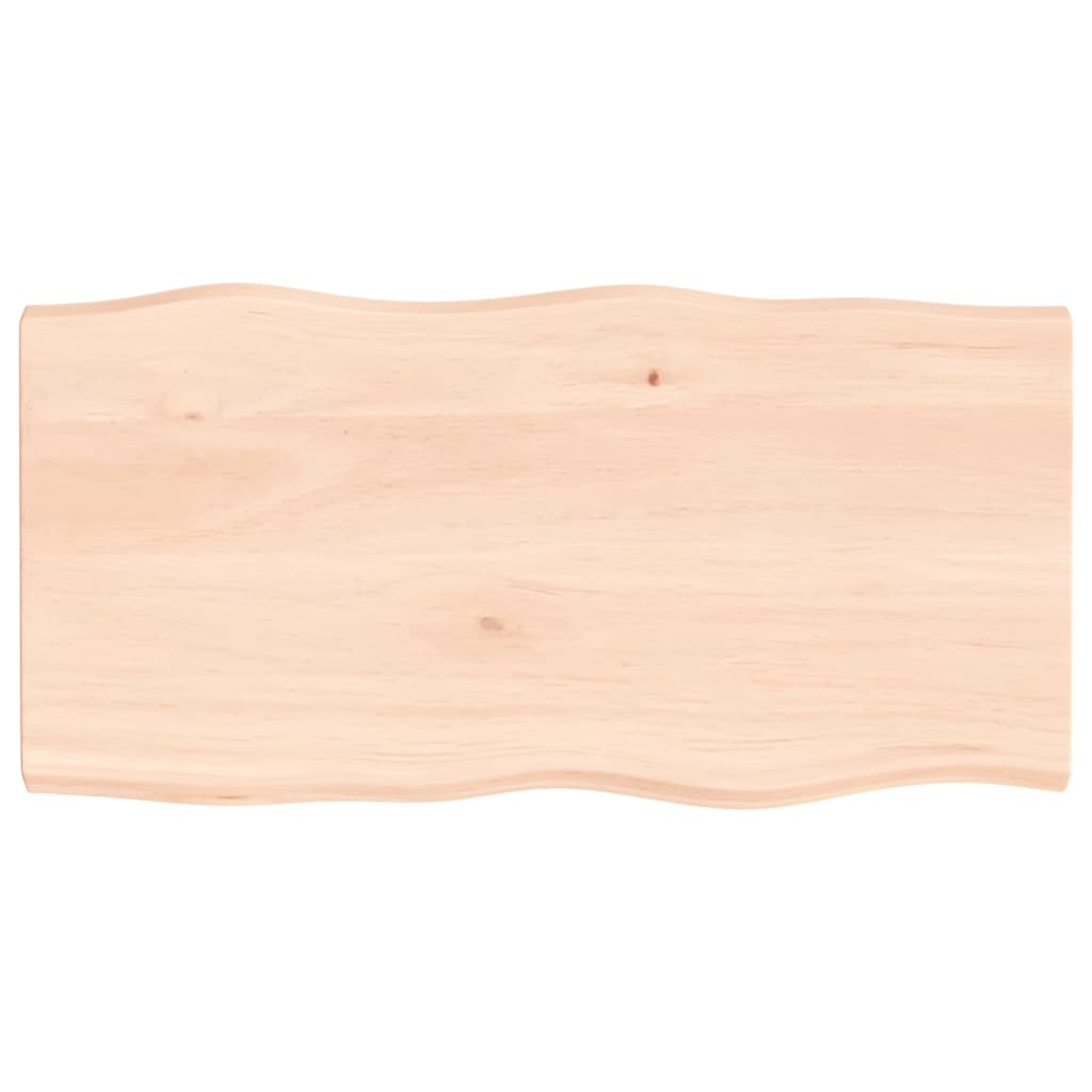 Dessus de table bois massif non traité bordure assortie - XIOS