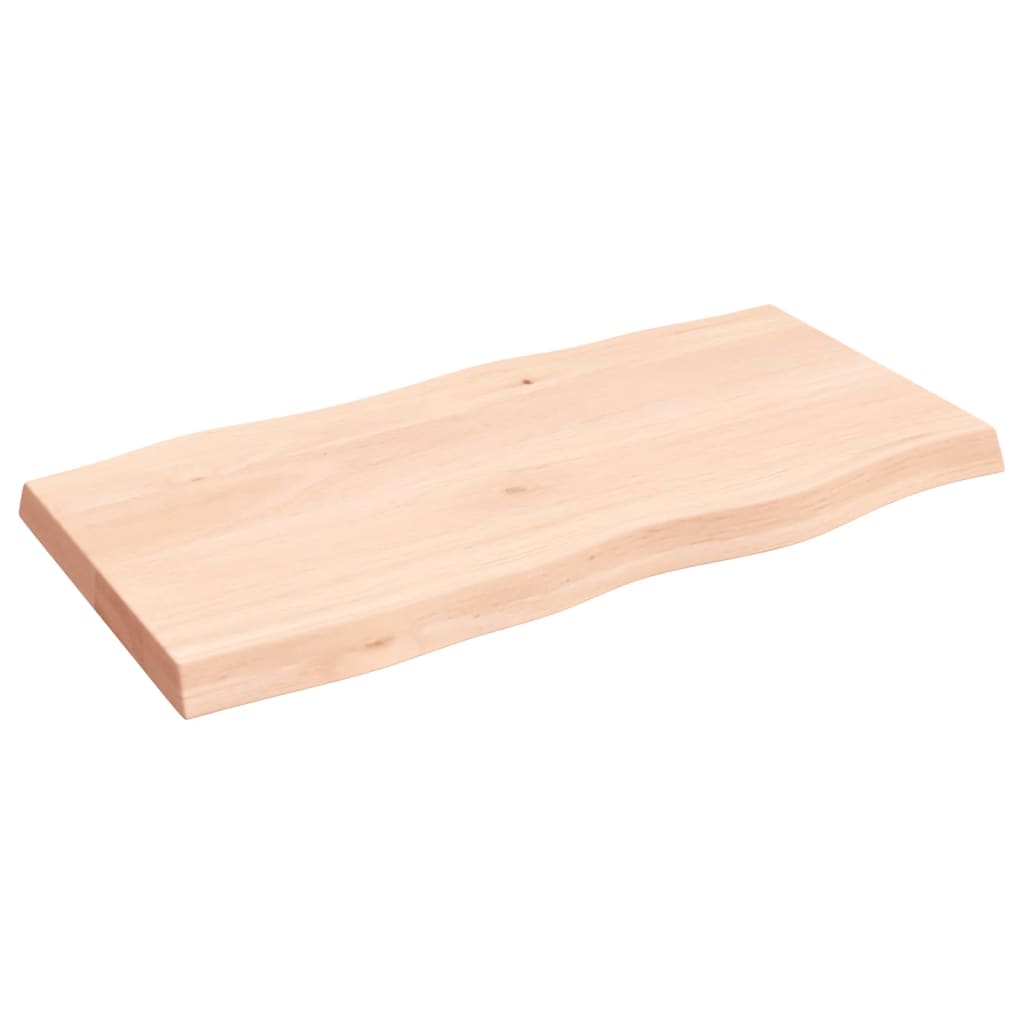 Dessus de table bois massif non traité bordure assortie - XIOS