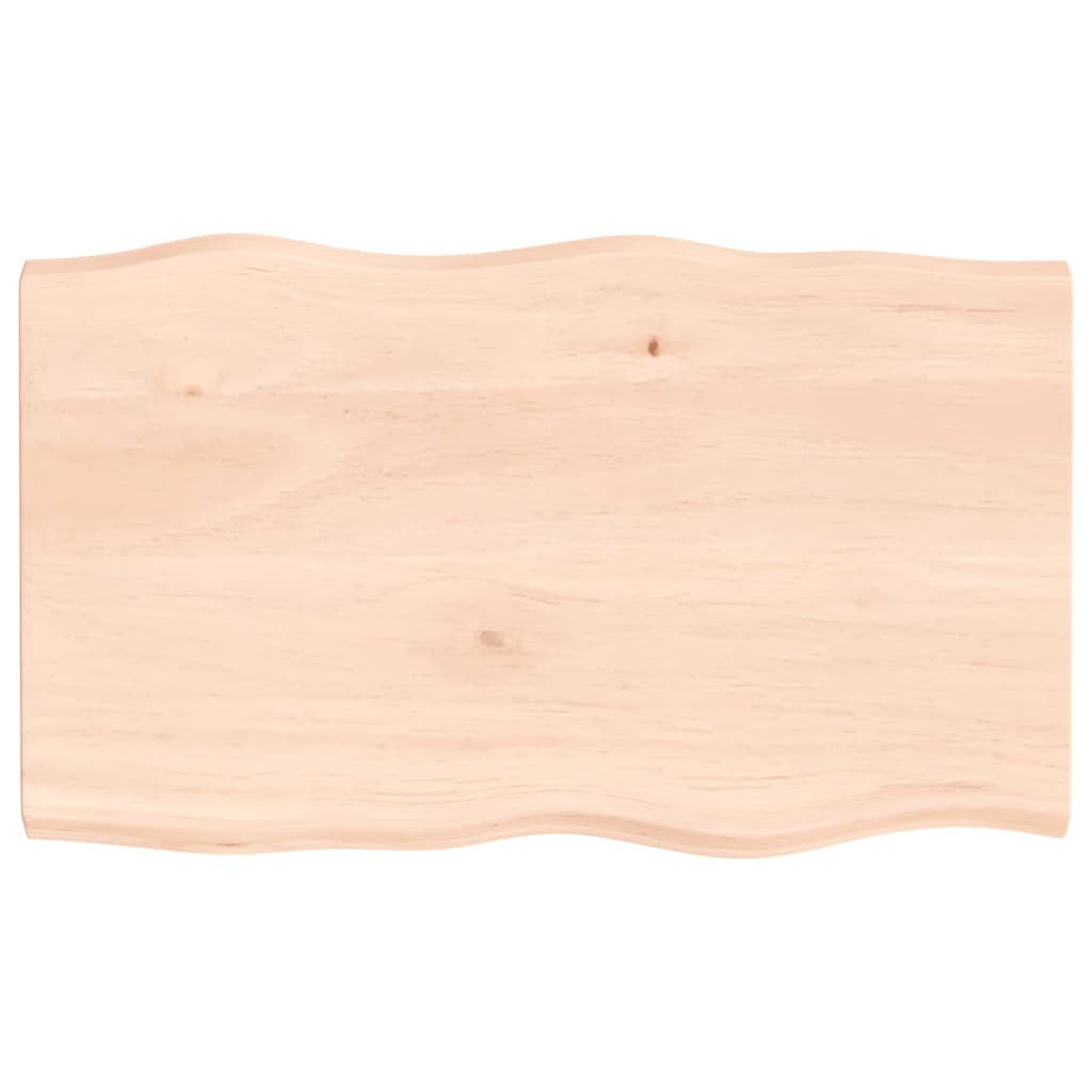 Dessus de table bois massif non traité bordure assortie - XIOS