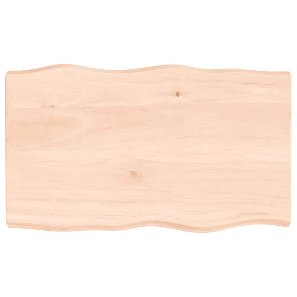 Dessus de table bois massif non traité bordure assortie - XIOS