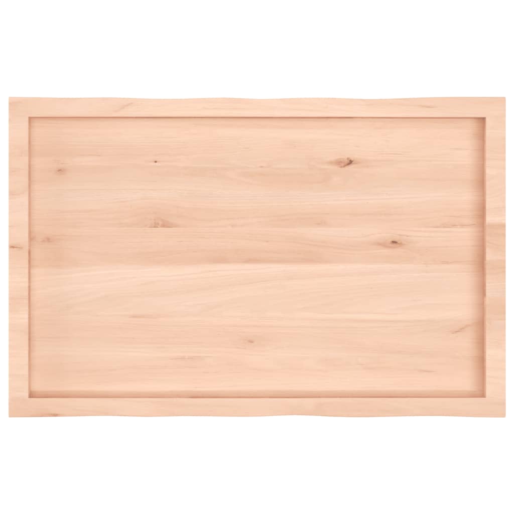 Dessus de table bois massif non traité bordure assortie - XIOS