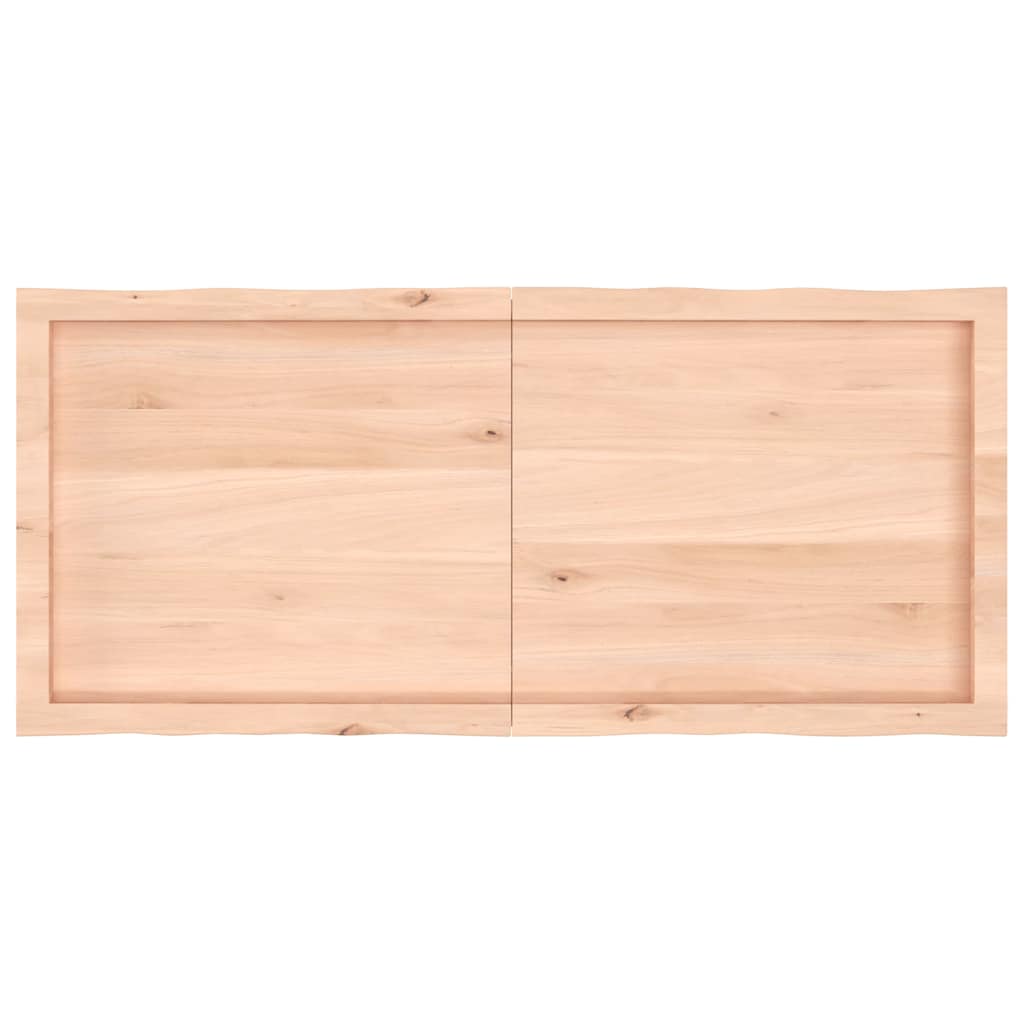 Dessus de table bois massif non traité bordure assortie - XIOS