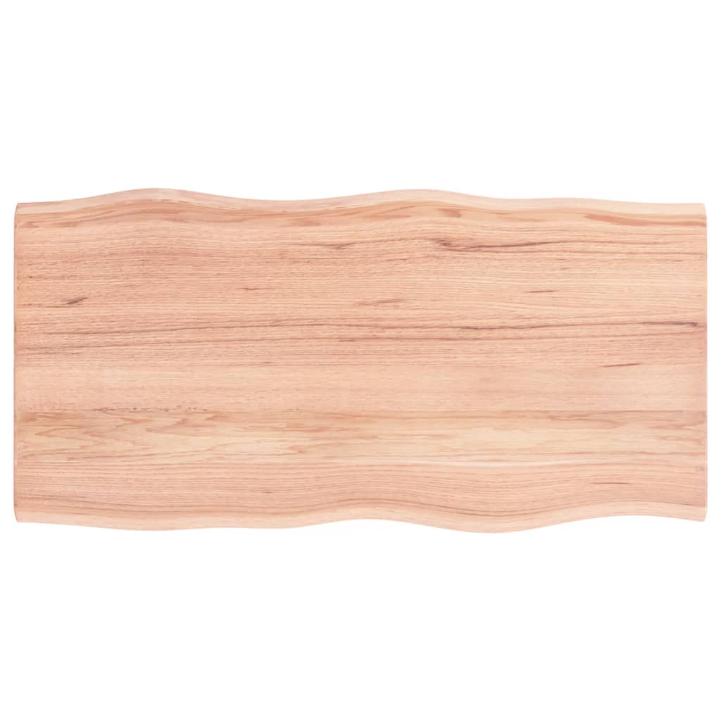 Dessus de table bois chêne massif traité bordure assortie - XIOS