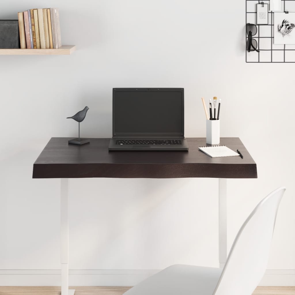 Dessus de table bois chêne massif traité bordure assortie - XIOS