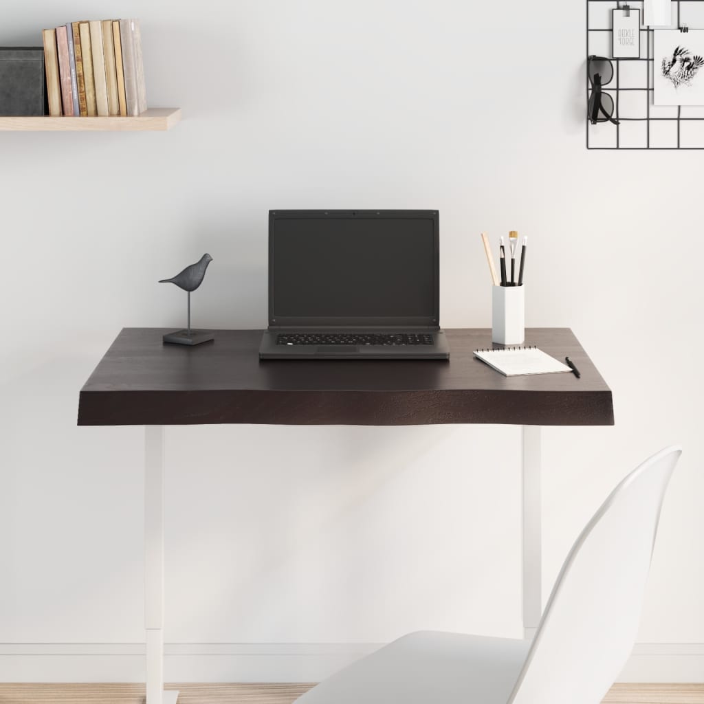 Dessus de table bois massif traité bordure assortie - XIOS