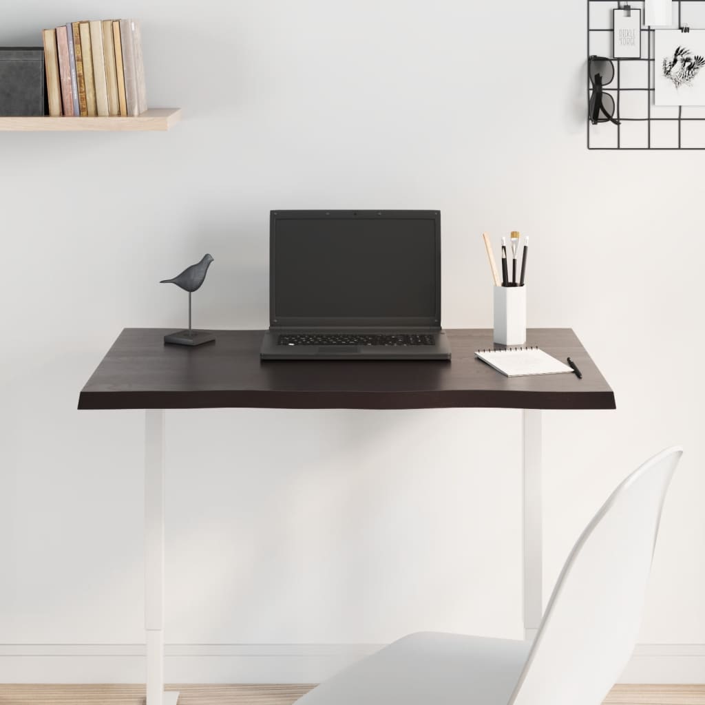 Dessus de table bois chêne massif traité bordure assortie - XIOS