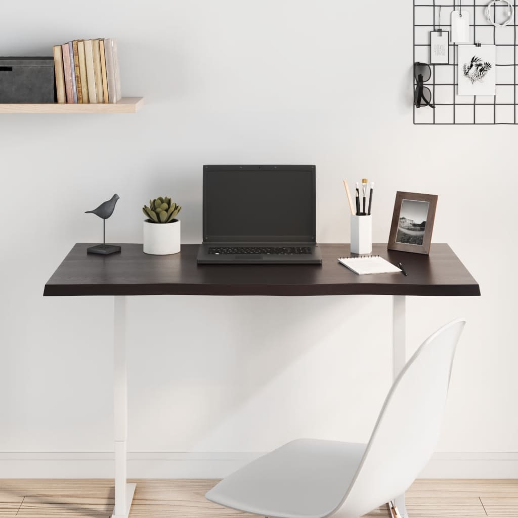 Dessus de table bois chêne massif traité bordure assortie - XIOS