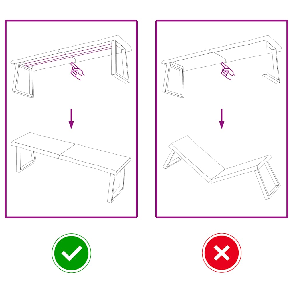 Dessus de table bois massif traité bordure assortie - XIOS