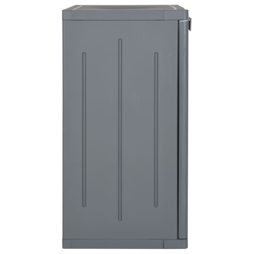 Armoire de rangement de jardin gris 65x45x88 cm PP rotin - XIOS