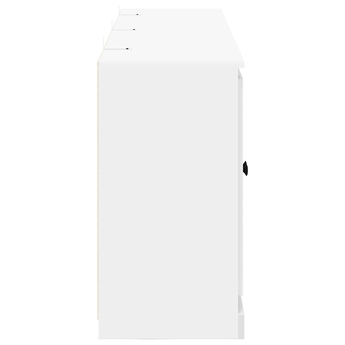 Buffets 3 pcs Blanc Bois d'ingénierie