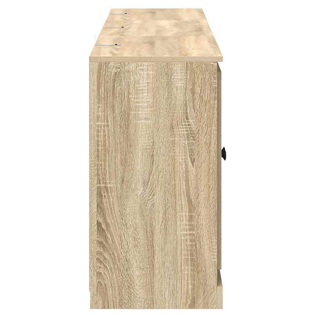 Buffets 3 pcs Chêne sonoma Bois d'ingénierie