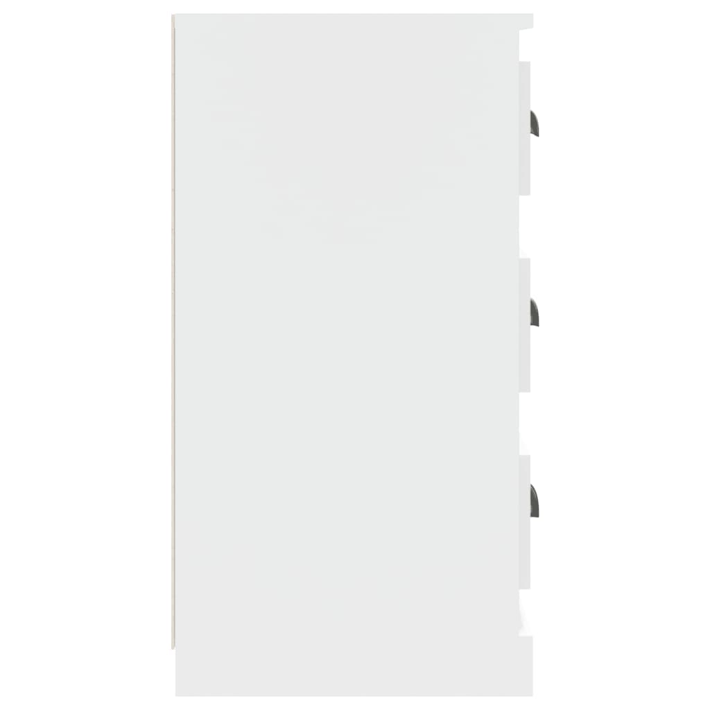 Buffets 2 pcs blanc bois d'ingénierie - XIOS