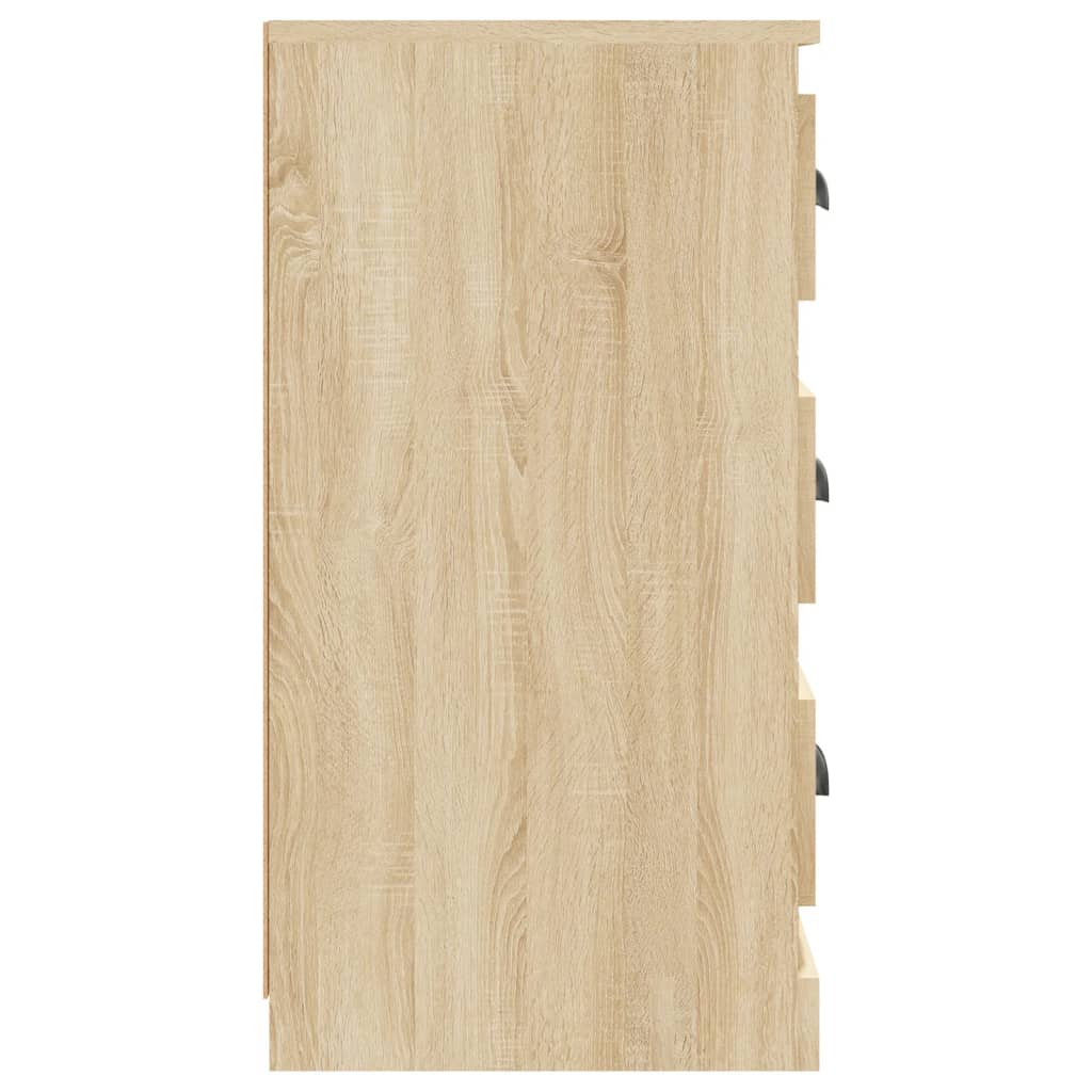 Buffets 2 pcs chêne sonoma bois d'ingénierie