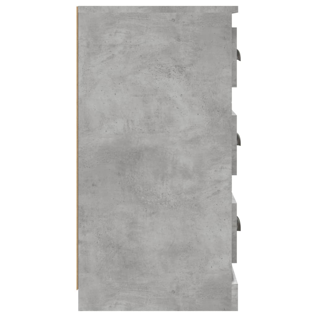 Buffets 2 pcs gris béton bois d'ingénierie - XIOS