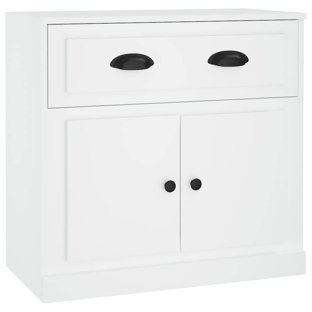 Buffets 2 pcs blanc bois d'ingénierie - XIOS