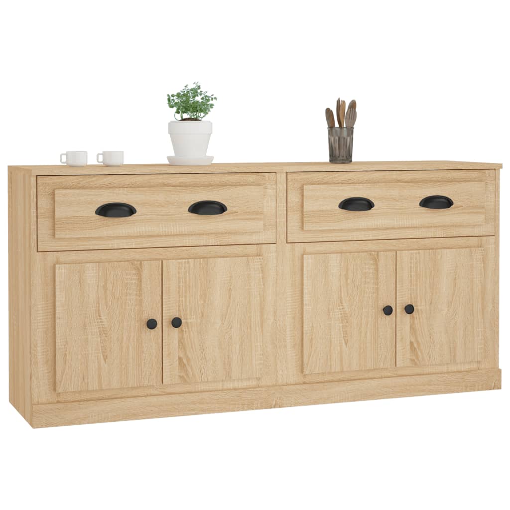 Buffets 2 pcs chêne sonoma bois d'ingénierie - XIOS