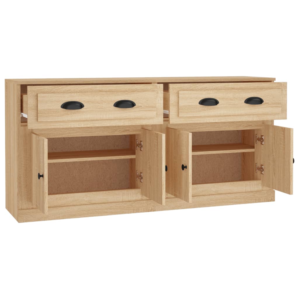 Buffets 2 pcs chêne sonoma bois d'ingénierie - XIOS