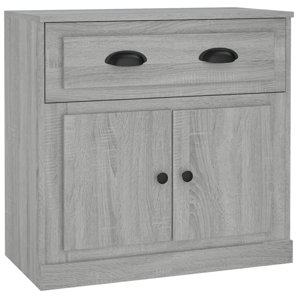 Buffets 2 pcs sonoma gris bois d'ingénierie