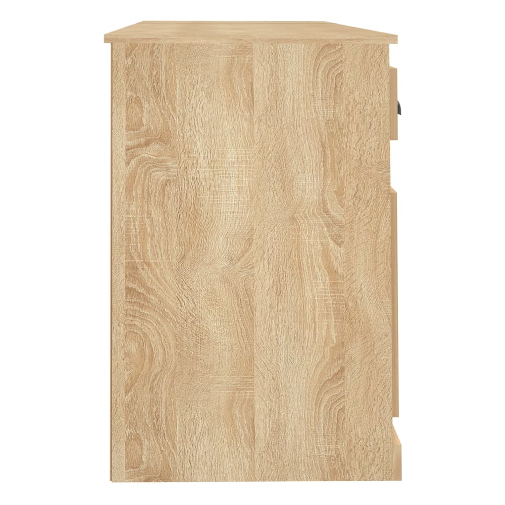 Bureau avec armoire chêne sonoma bois d'ingénierie - XIOS