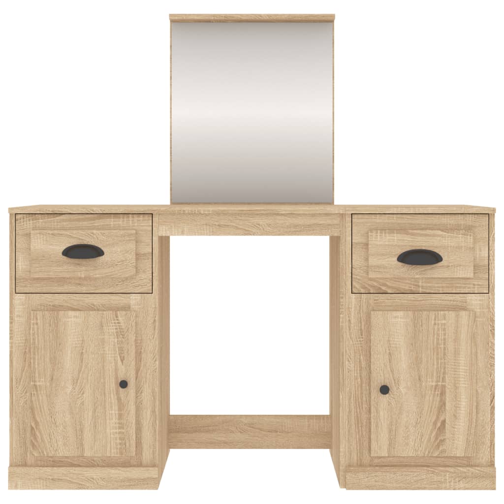 Coiffeuse avec miroir chêne sonoma 130x50x132,5 cm - XIOS