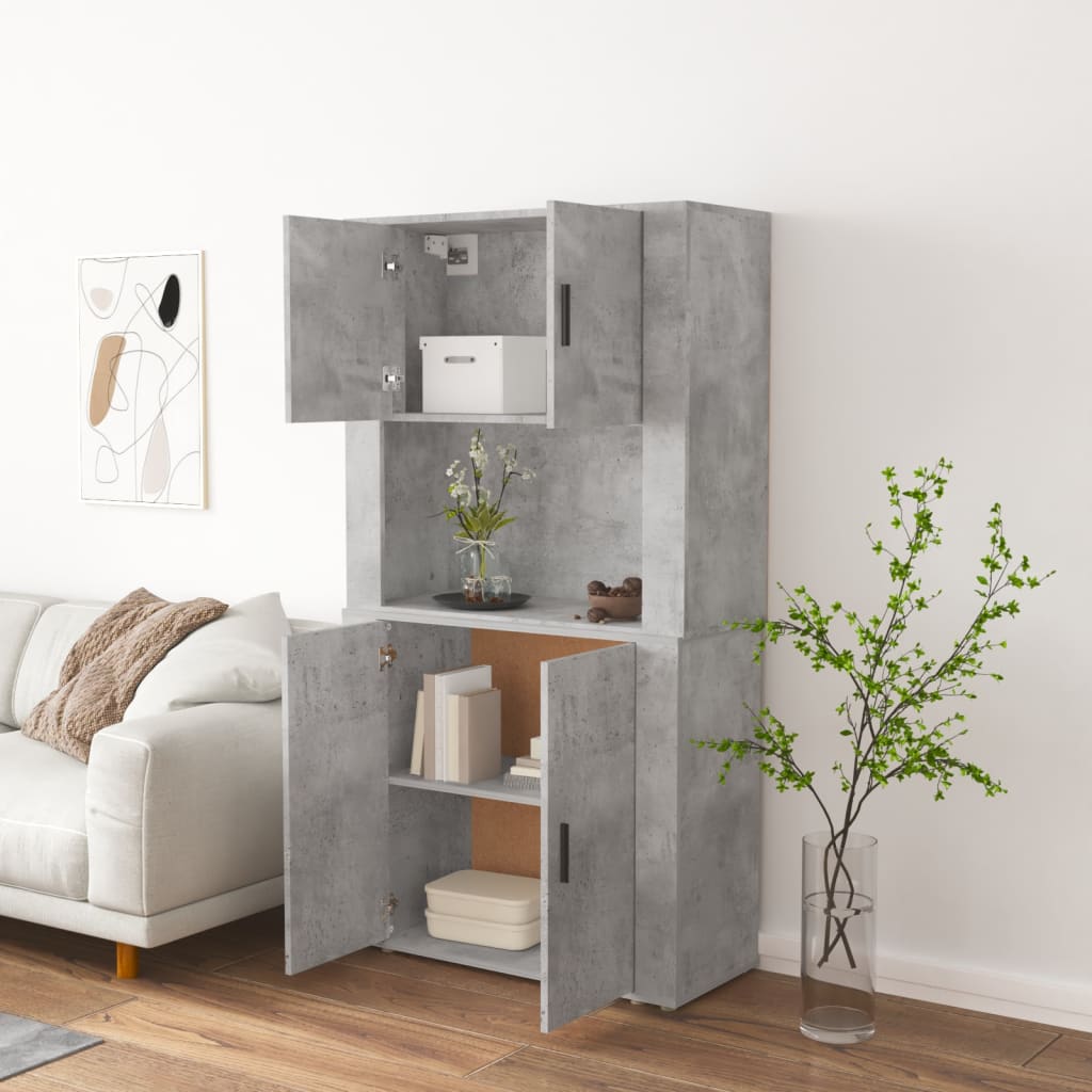 Buffet haut Gris béton Bois d'ingénierie - XIOS