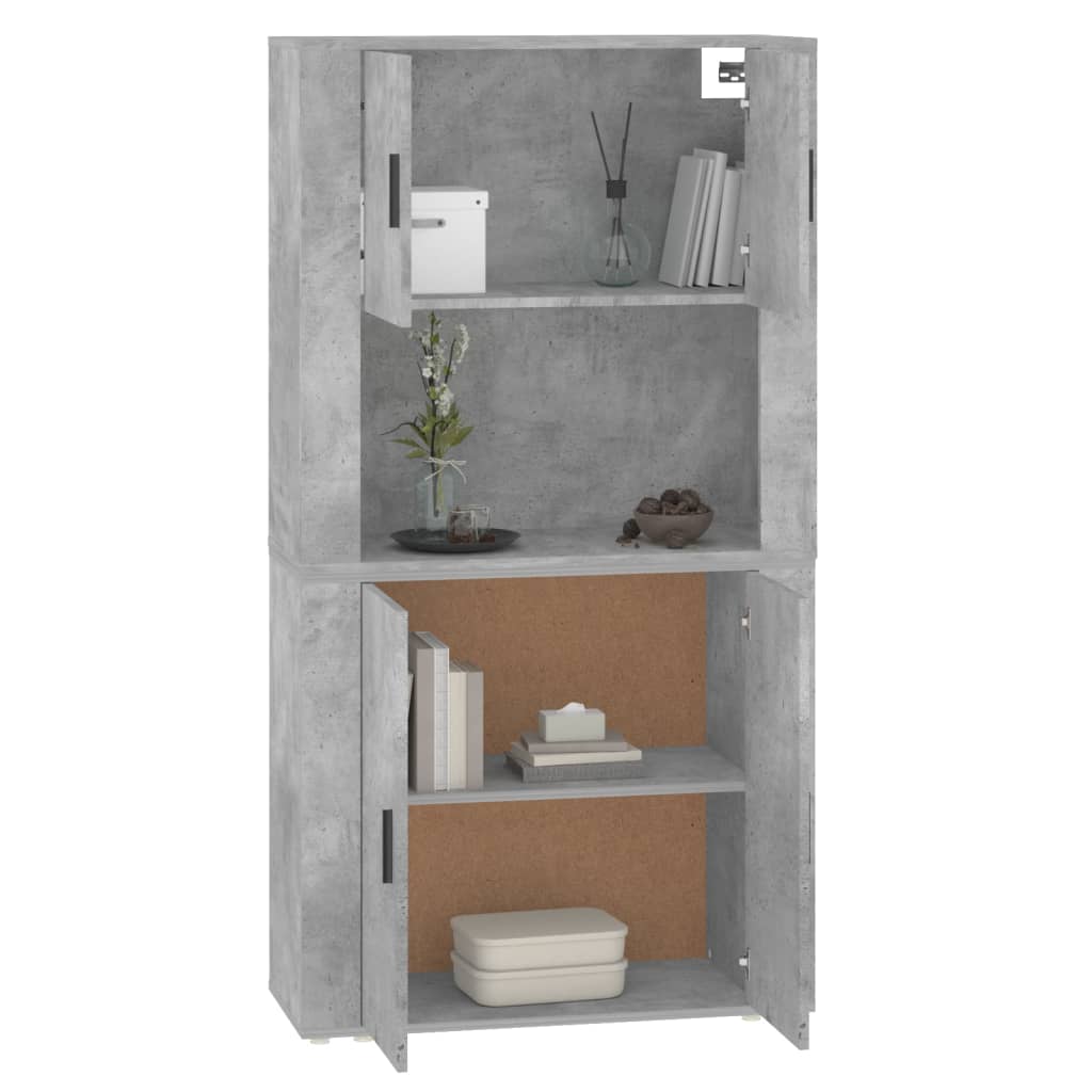 Buffet haut Gris béton Bois d'ingénierie - XIOS