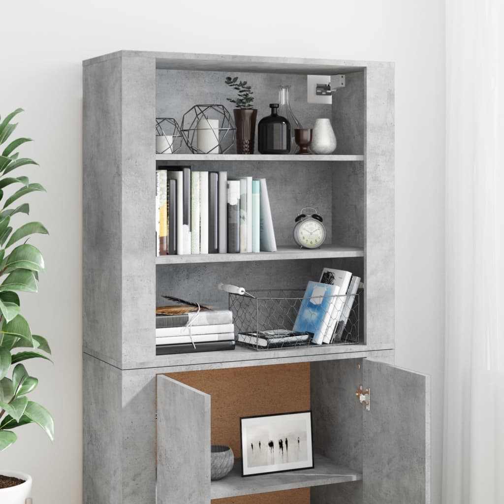 Buffet haut Gris béton Bois d'ingénierie - XIOS
